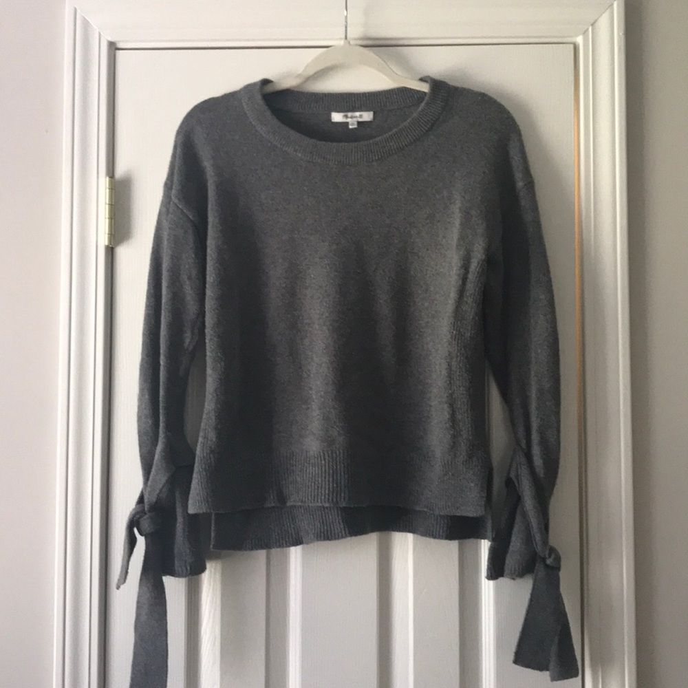 Madewell tie-sleeve sweater